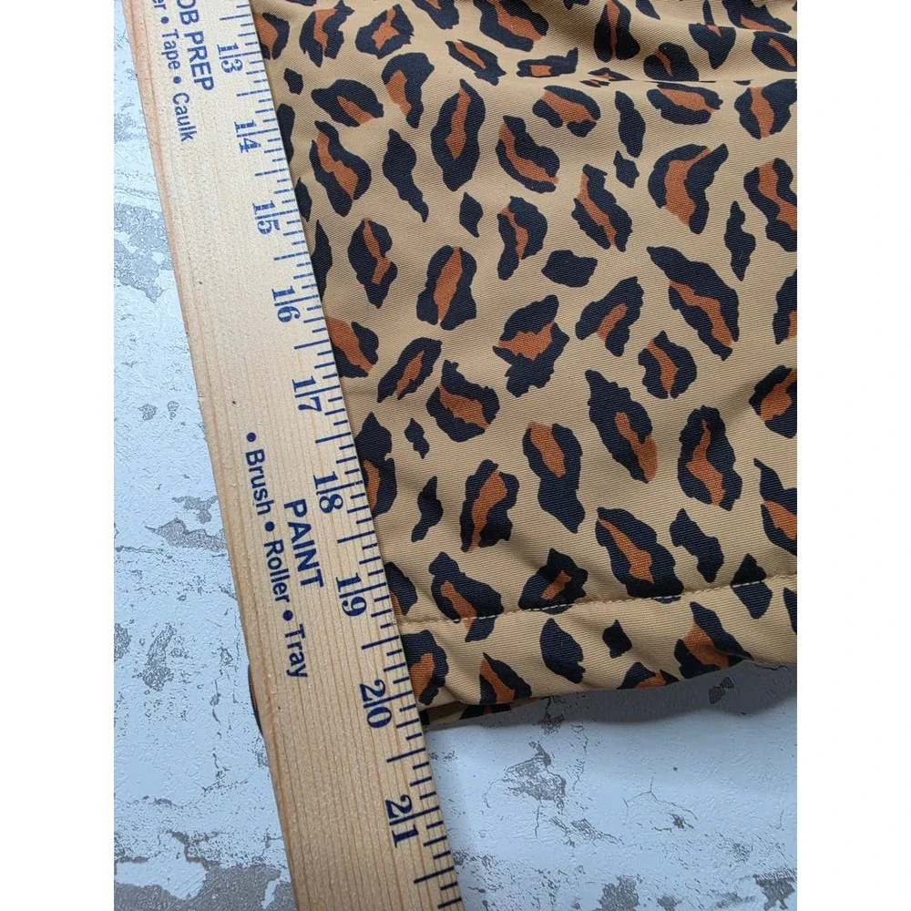 Amazon Essentials Kids Leopard Print Snow Bibs Insulated Overalls Small Brown